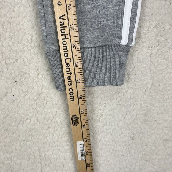 Women’s adidas Slim 3 Stripes Fleece Cuffed Pants IL3282 Medium Grey Heather Med - Picture 5 of 8